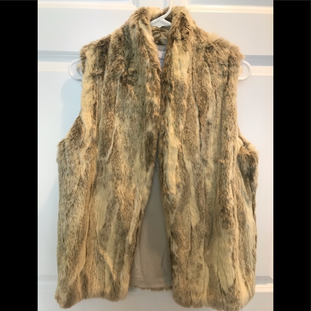 BCBG Generation Fur Vest. Size XS